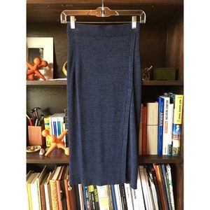Knit pencil skirt from a Parisian boutique